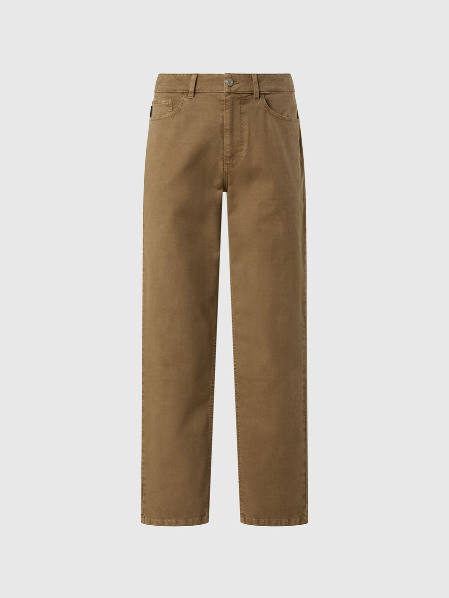 pantalones de sarga rota de cinco bolsillos