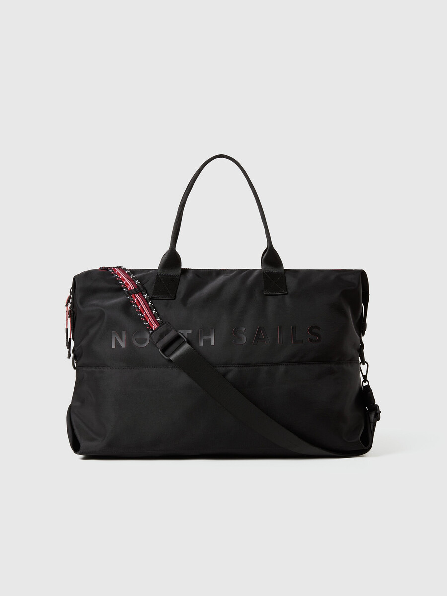 bolso de mano de nailon brillante
