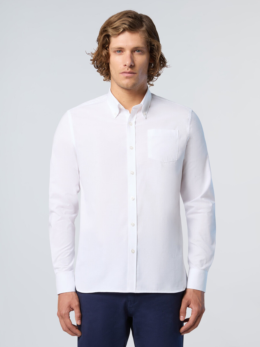 camisa oxford pinpoint