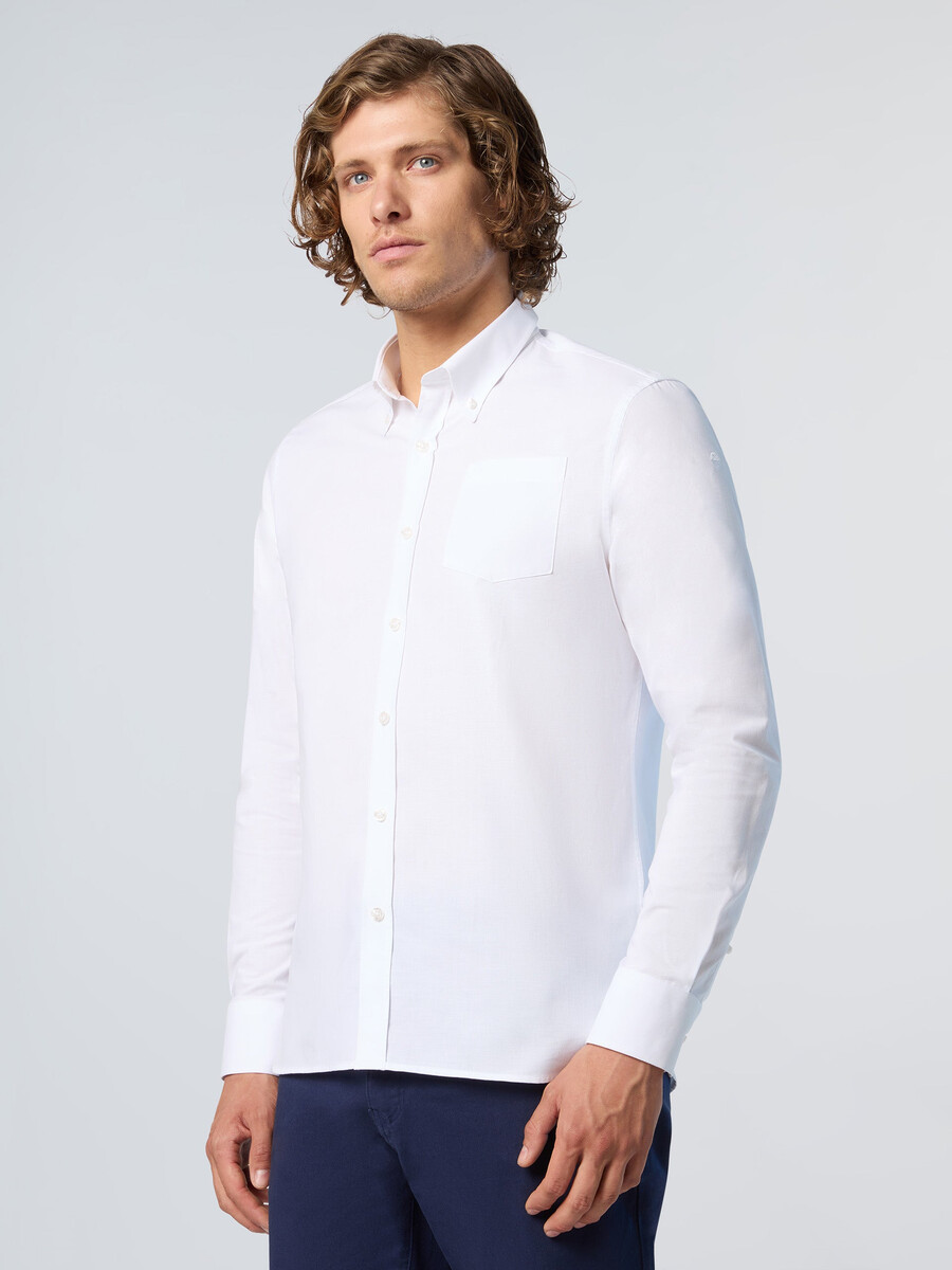 camisa oxford pinpoint