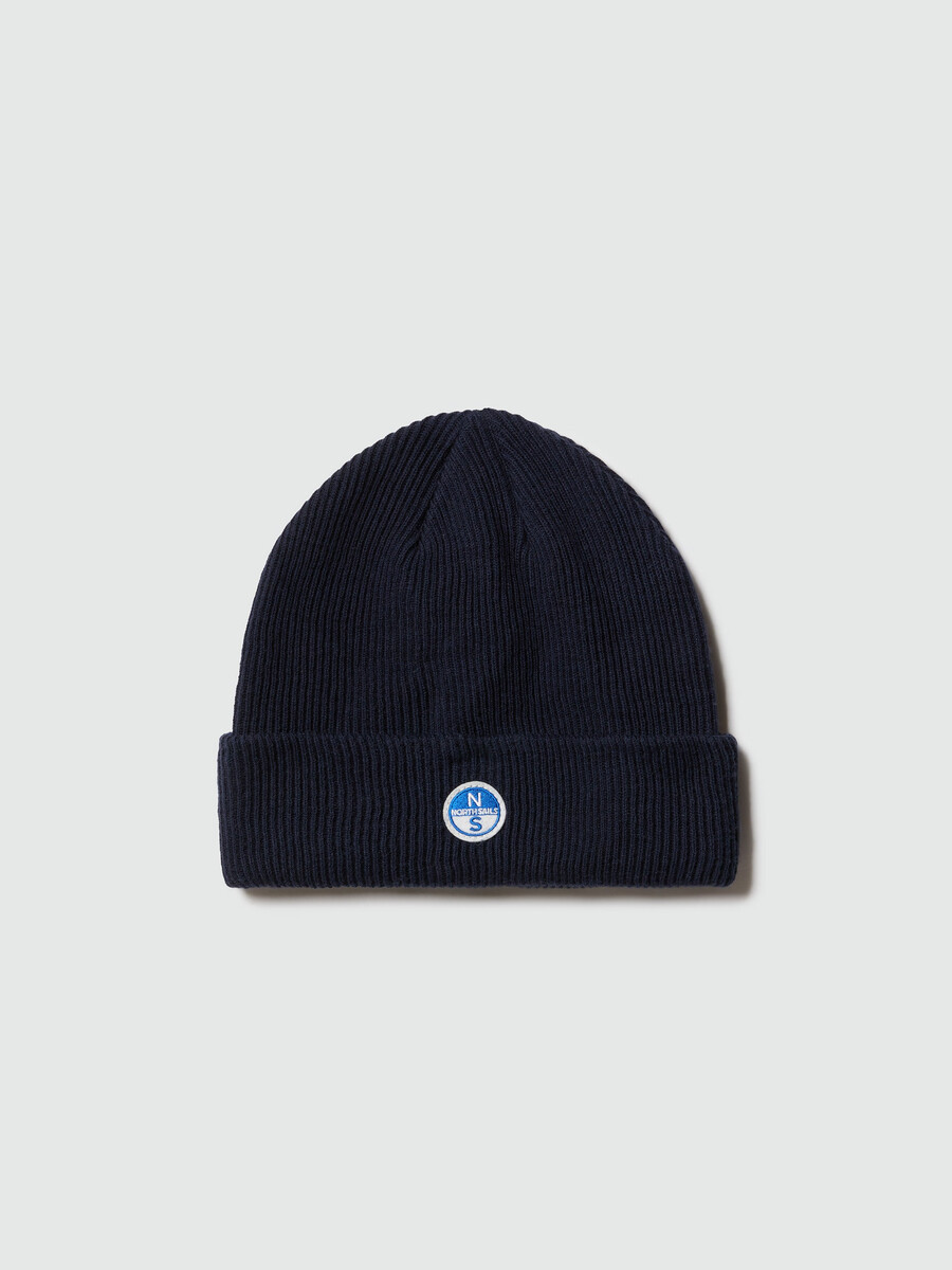 gorro de microcanalé con parche del logotipo