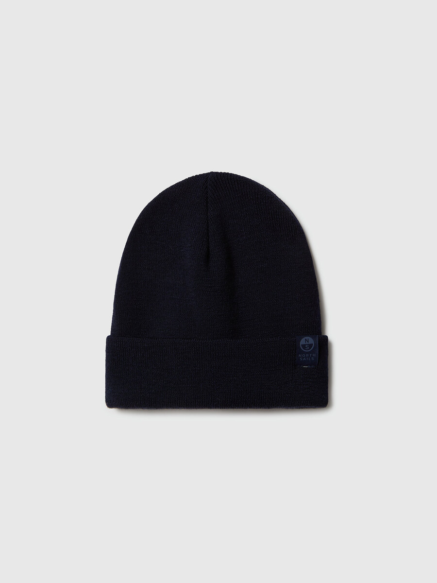 gorro de punto fino con vuelta