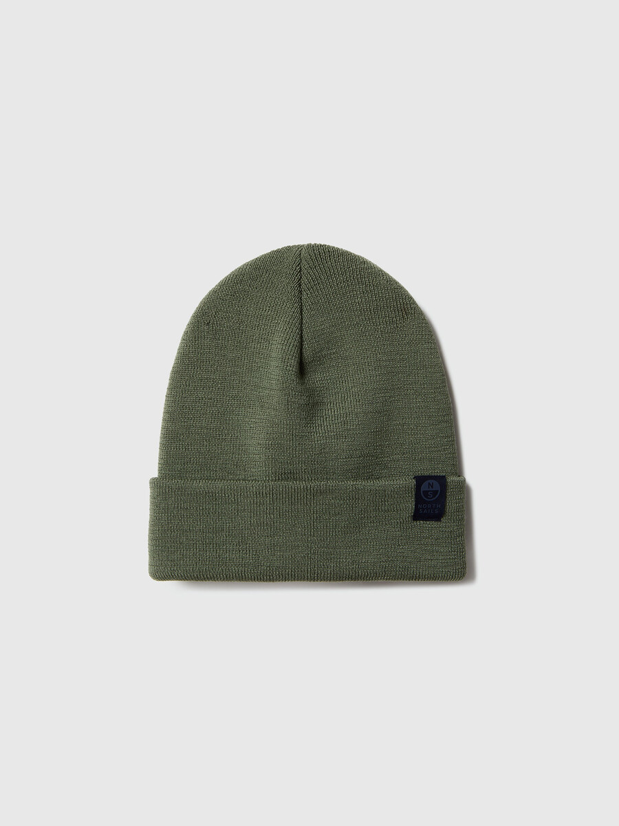 gorro de punto fino con vuelta