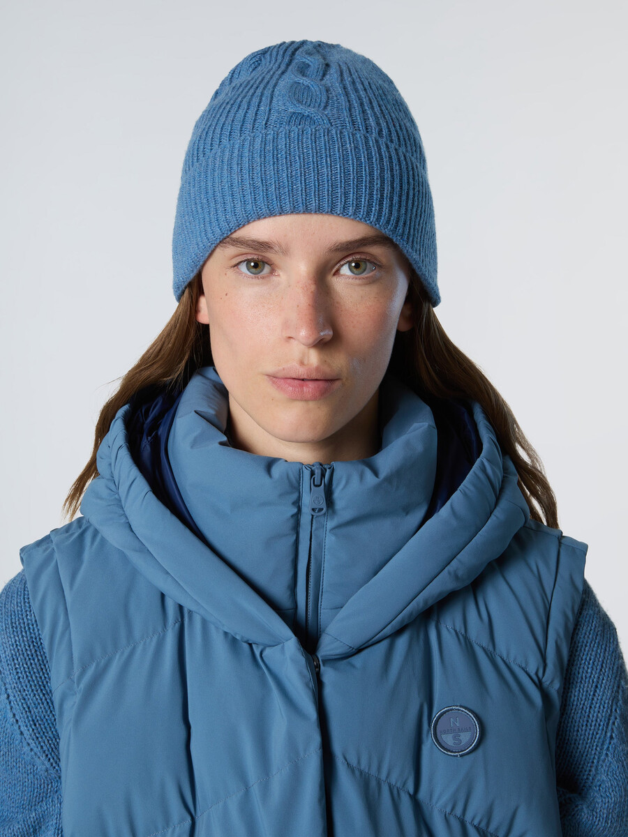 gorro de punto trenzado