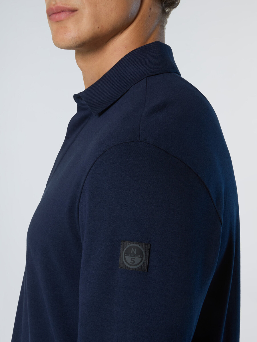 polo de manga larga interlock