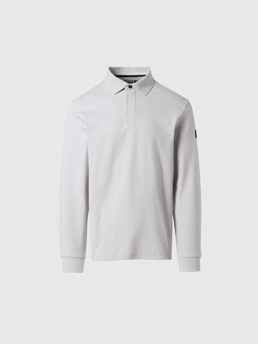 polo de manga larga interlock