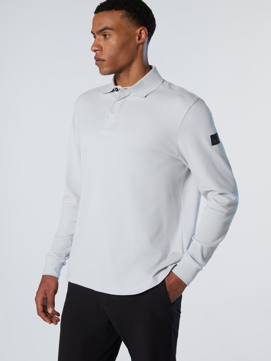 polo de manga larga interlock