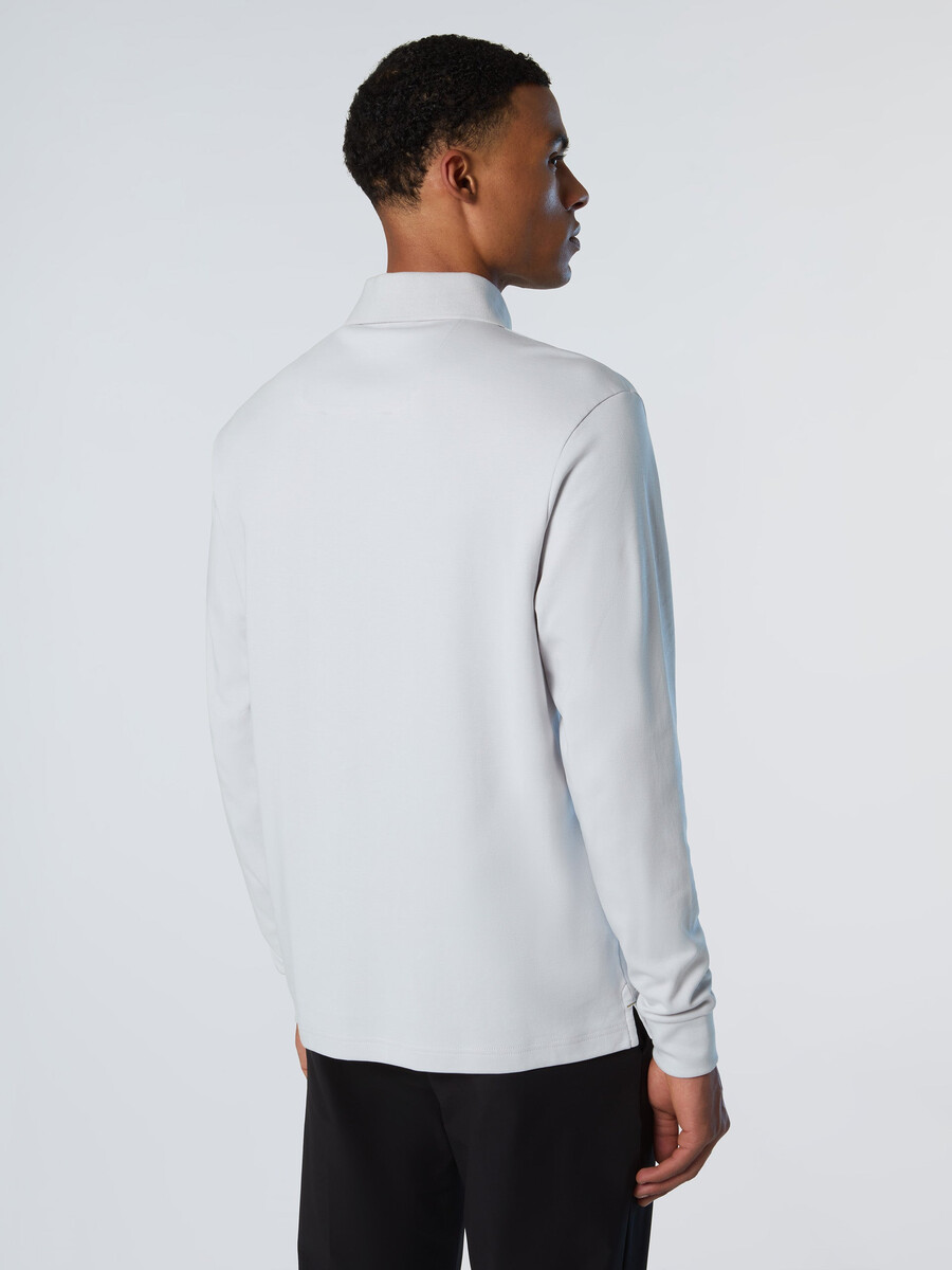 polo de manga larga interlock