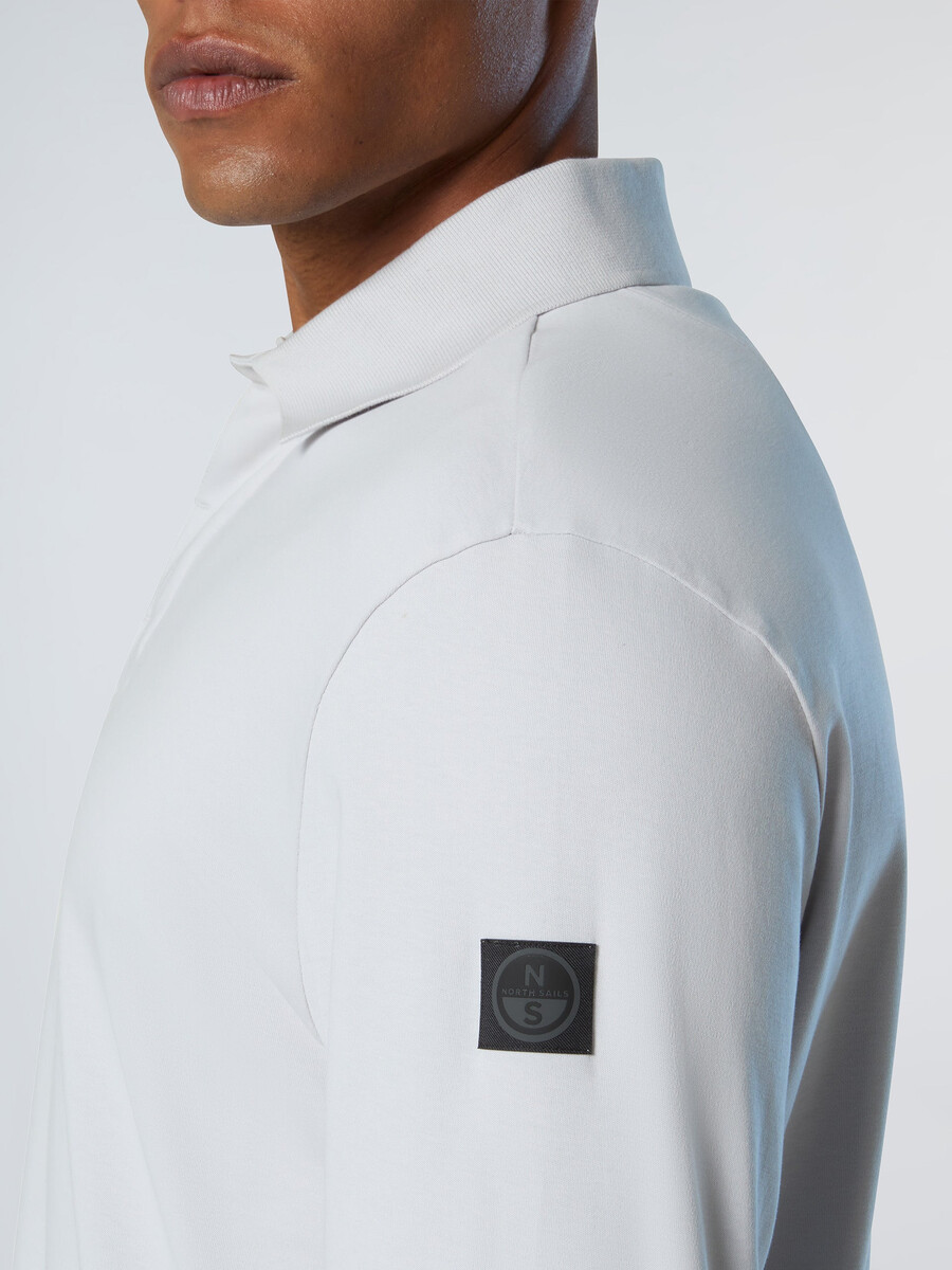 polo de manga larga interlock