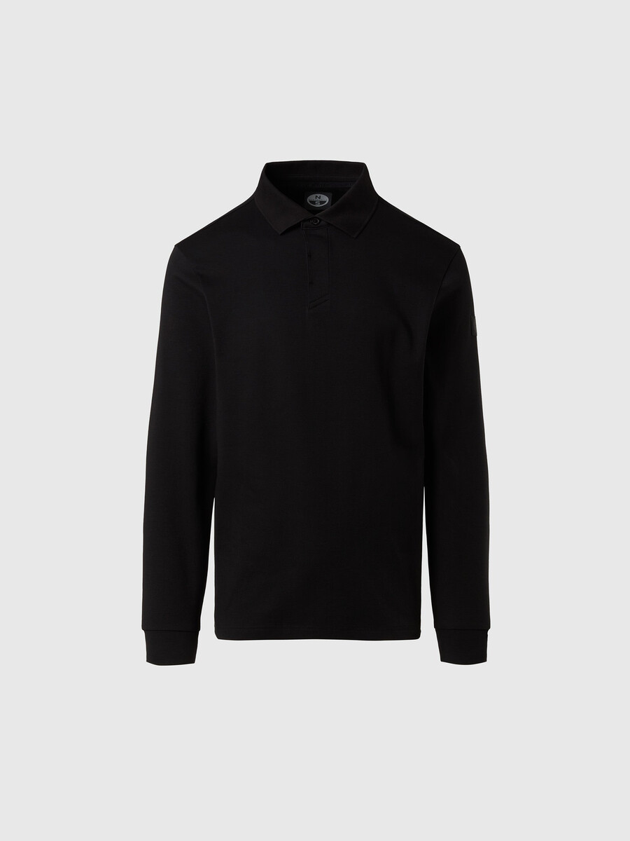 polo de manga larga interlock