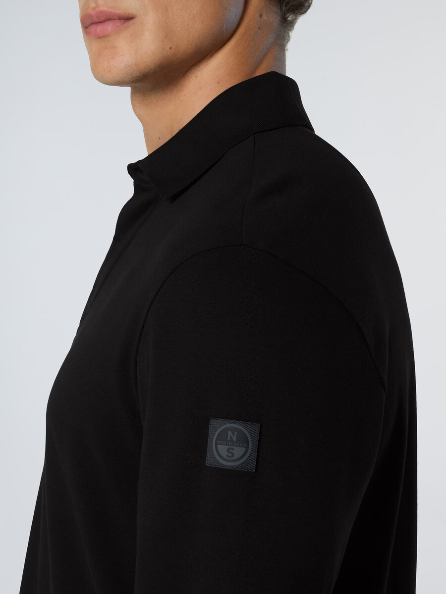 polo de manga larga interlock