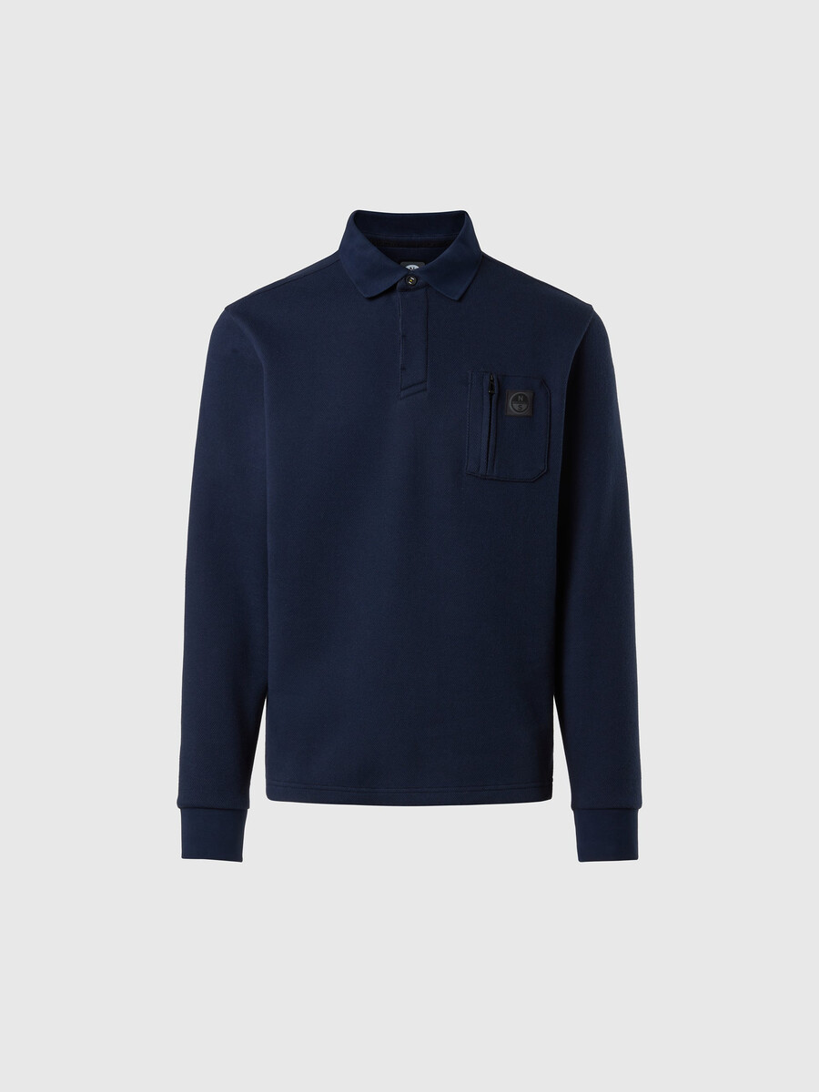 camisa polo con bolsillo en el pecho