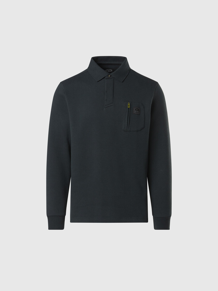 camisa polo con bolsillo en el pecho