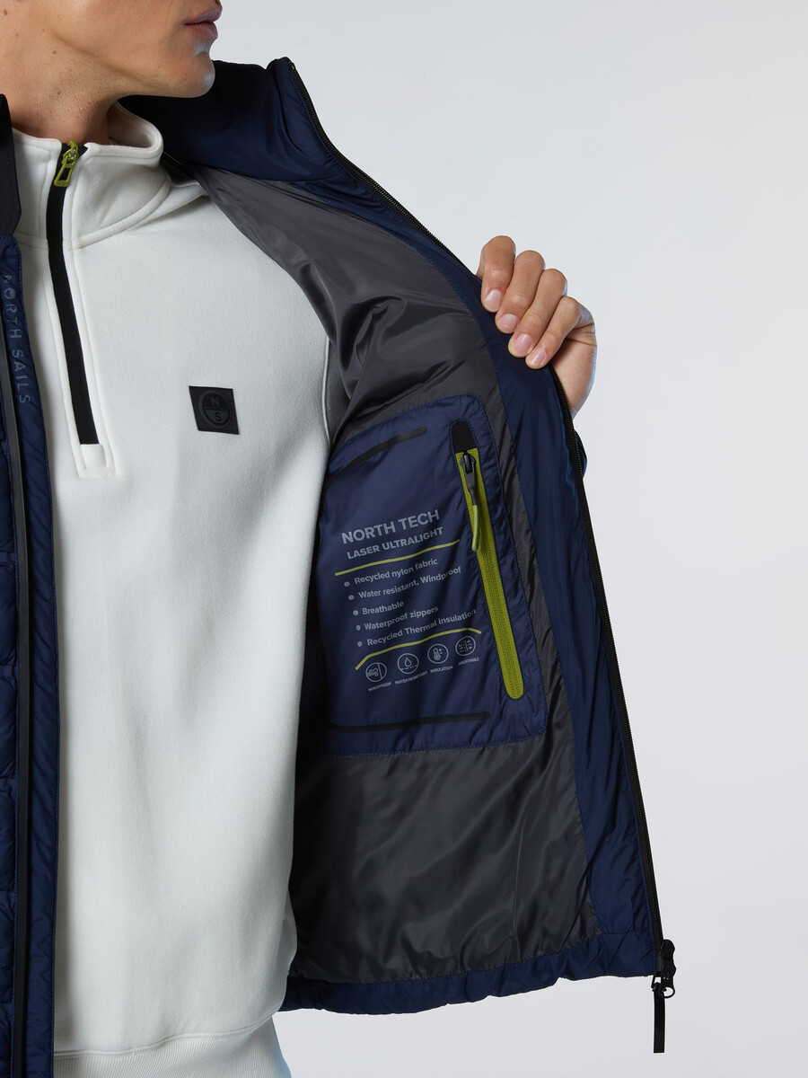 chaqueta acolchada laser