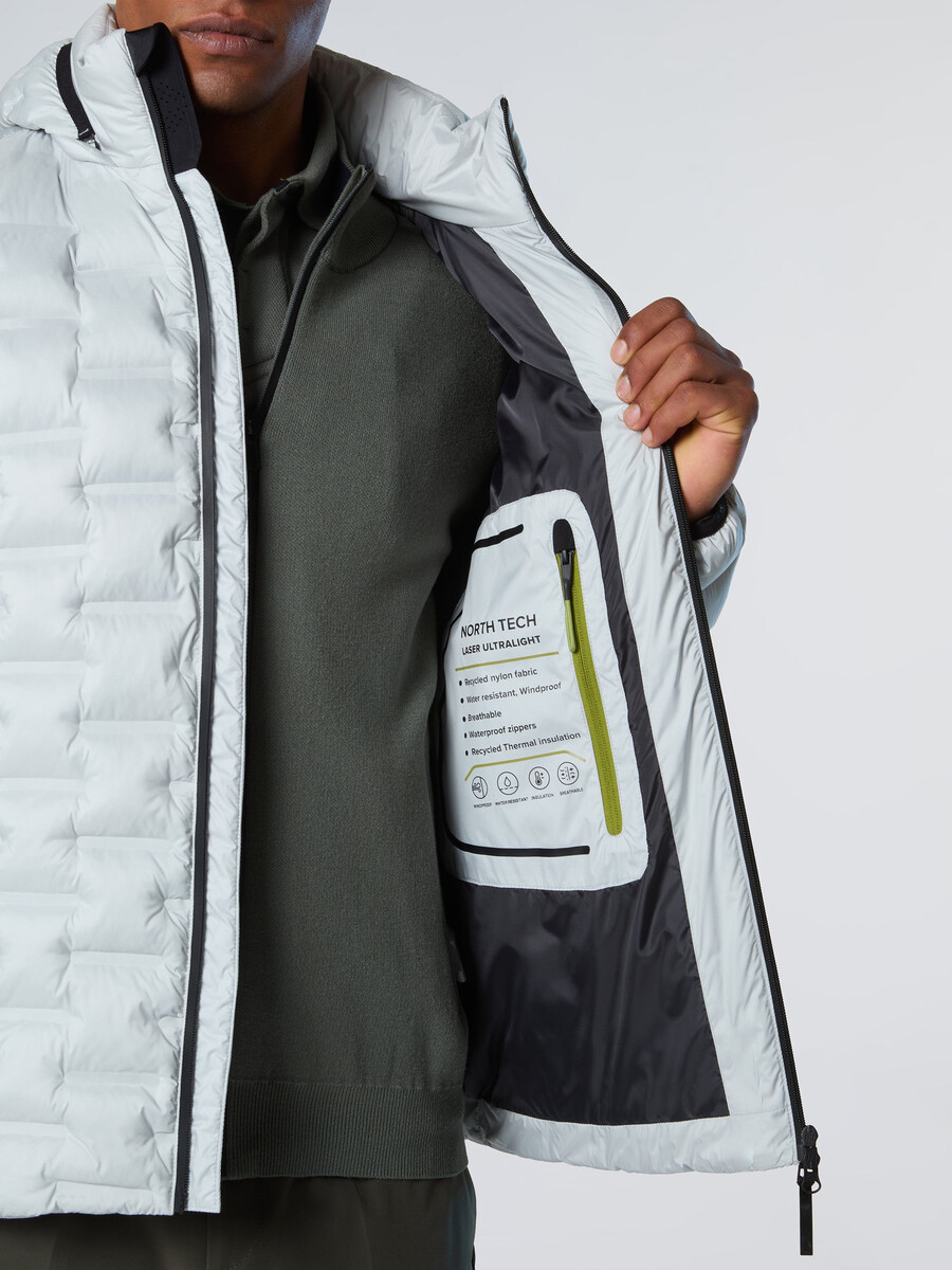 chaqueta acolchada laser
