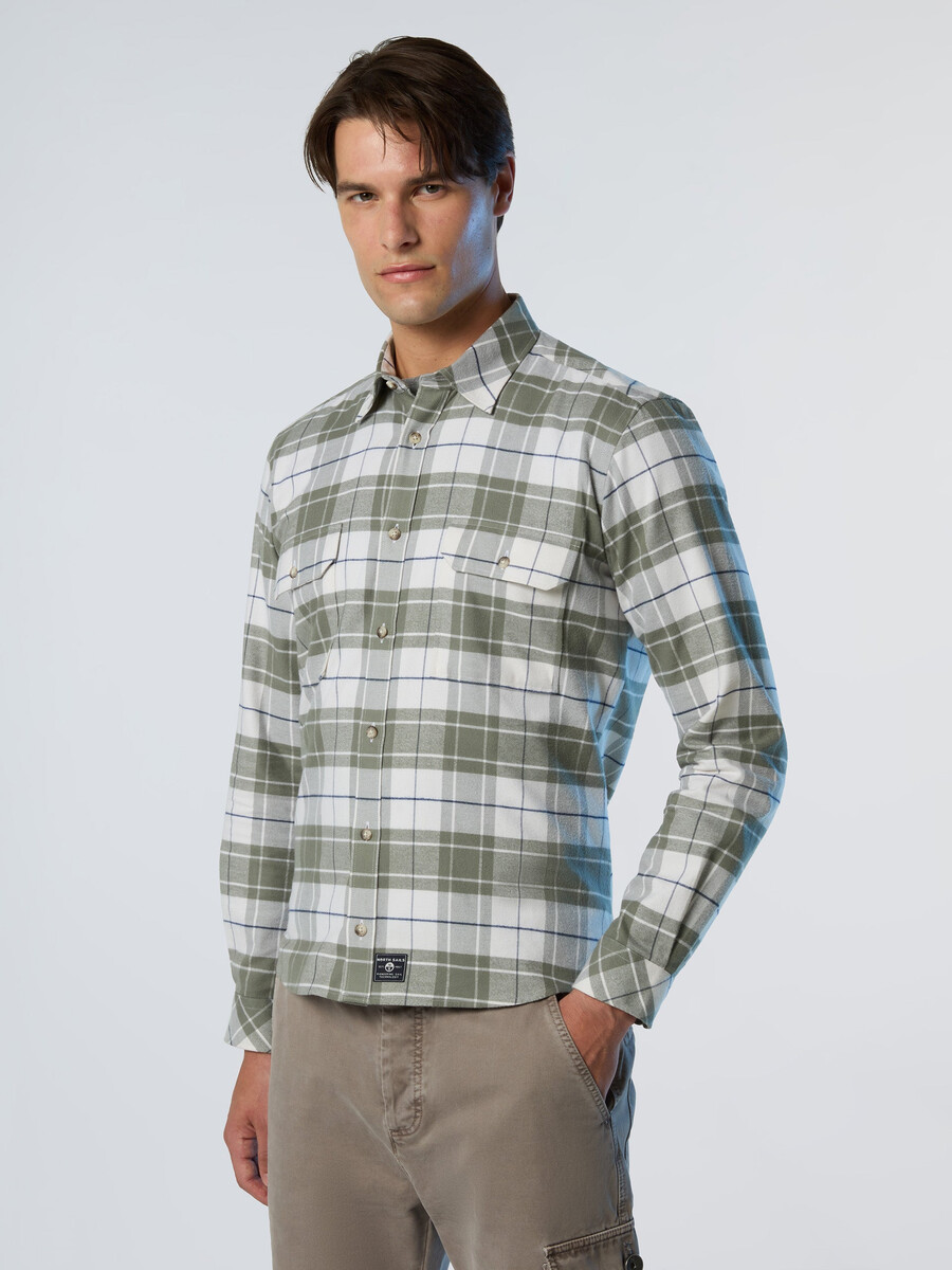 camisa de franela a cuadros