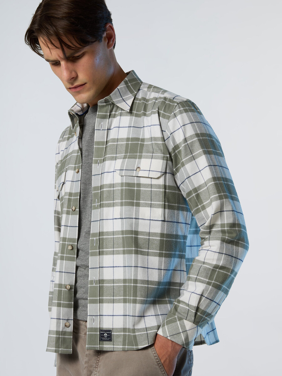 camisa de franela a cuadros