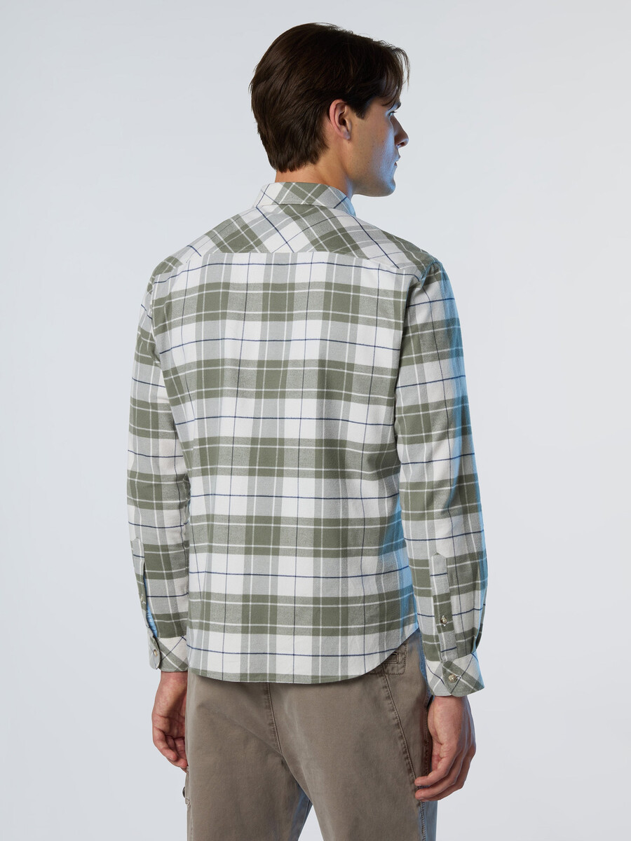 camisa de franela a cuadros