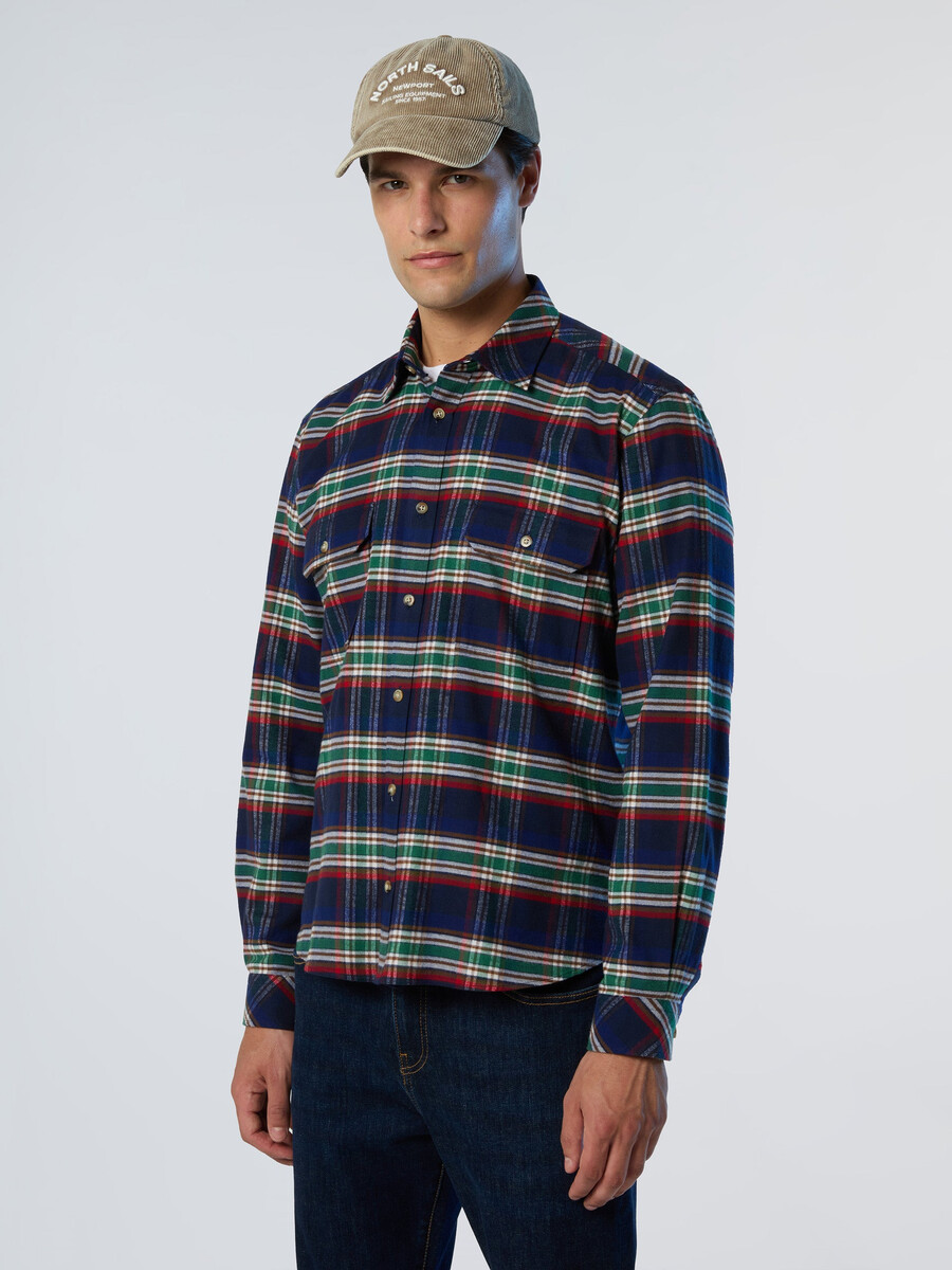 camisa de franela a cuadros