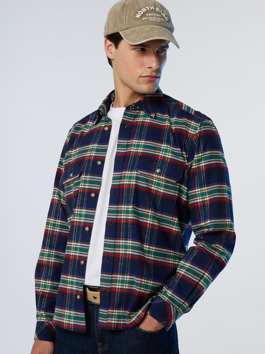 camisa de franela a cuadros