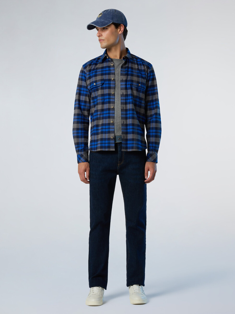 camisa de franela a cuadros