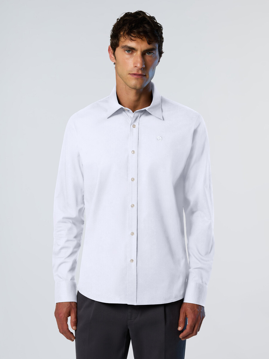 camisa de popelina elástica