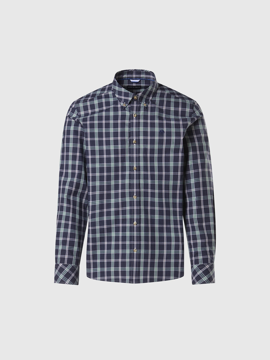 camisa de popelina de cuadros