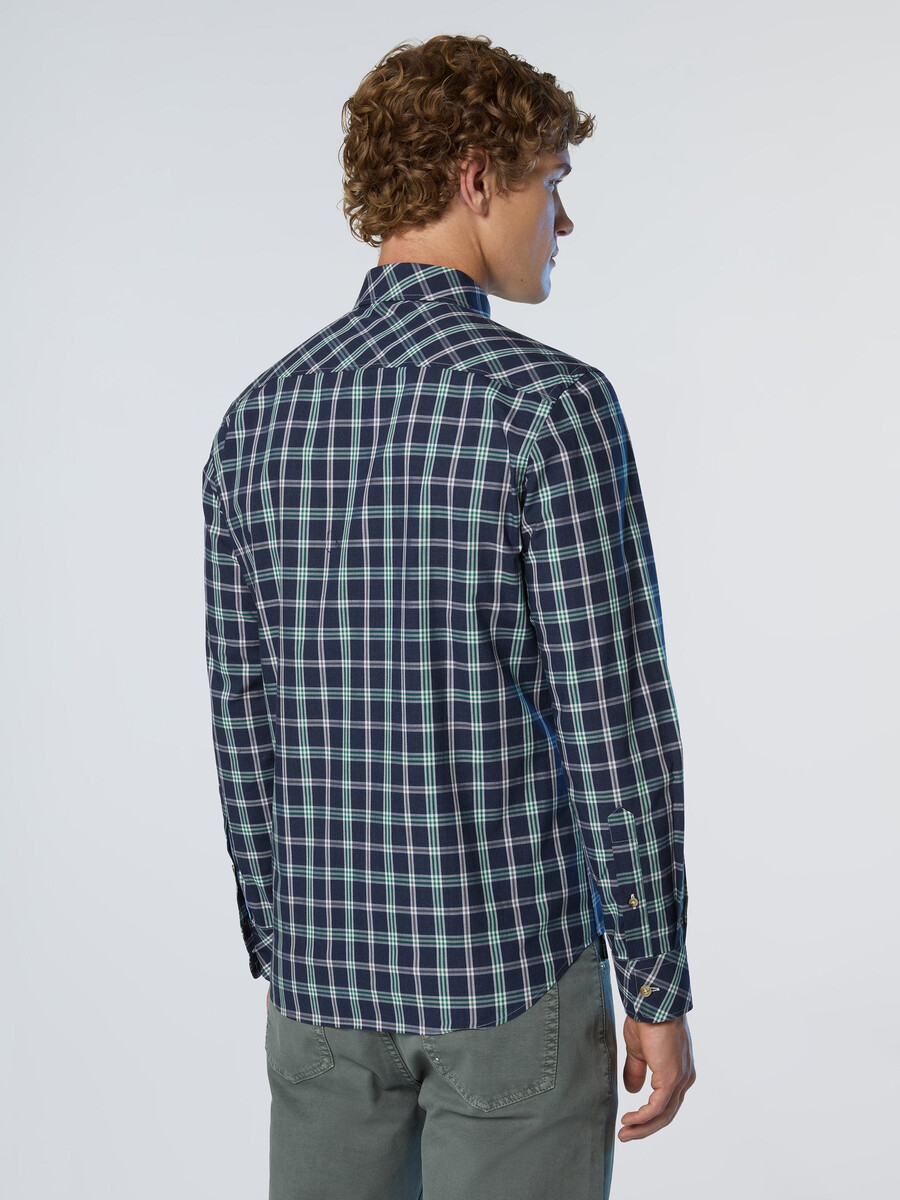 camisa de popelina de cuadros