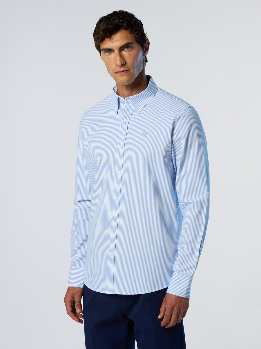 camisa oxford a rayas