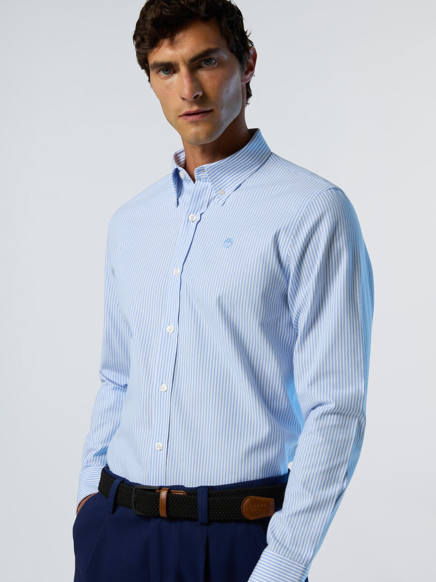 camisa oxford a rayas