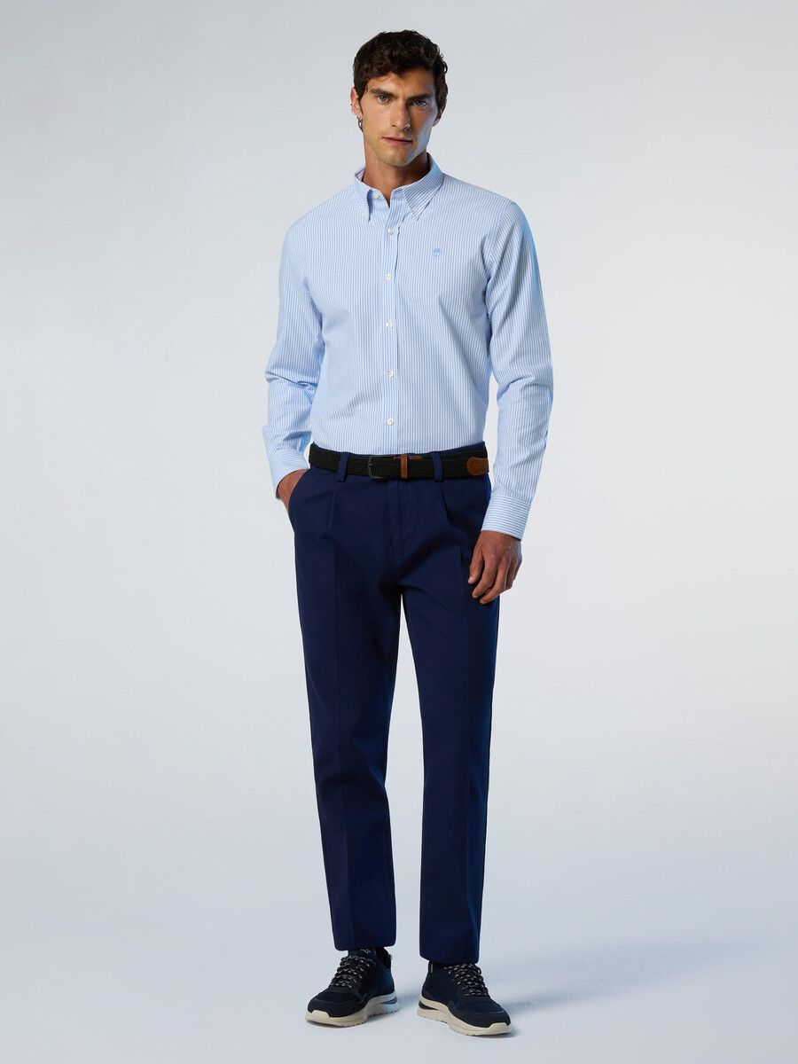 camisa oxford a rayas