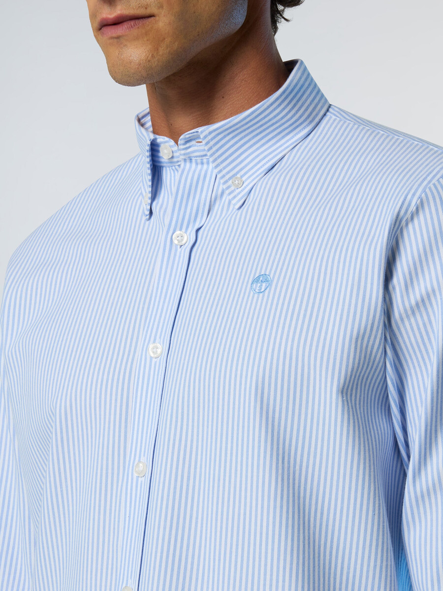 camisa oxford a rayas