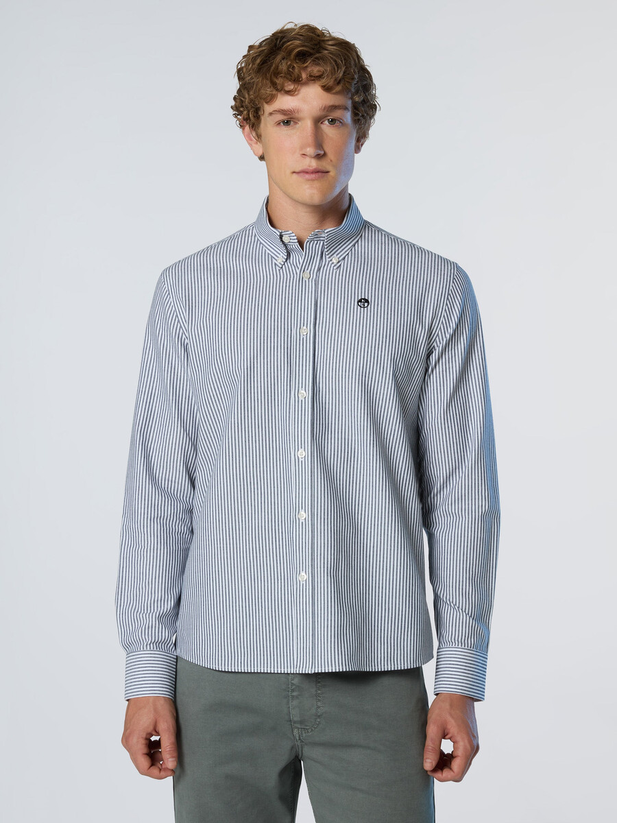 camisa oxford a rayas