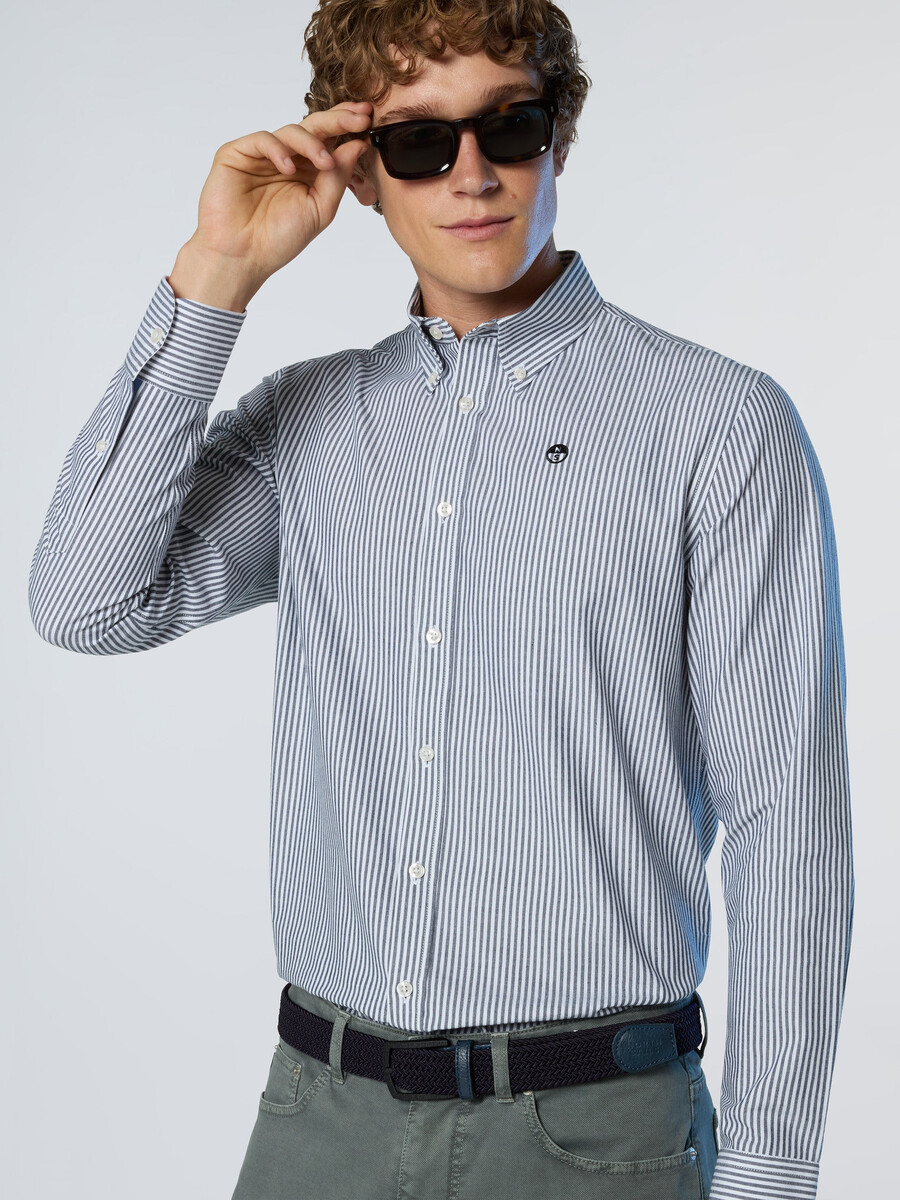 camisa oxford a rayas