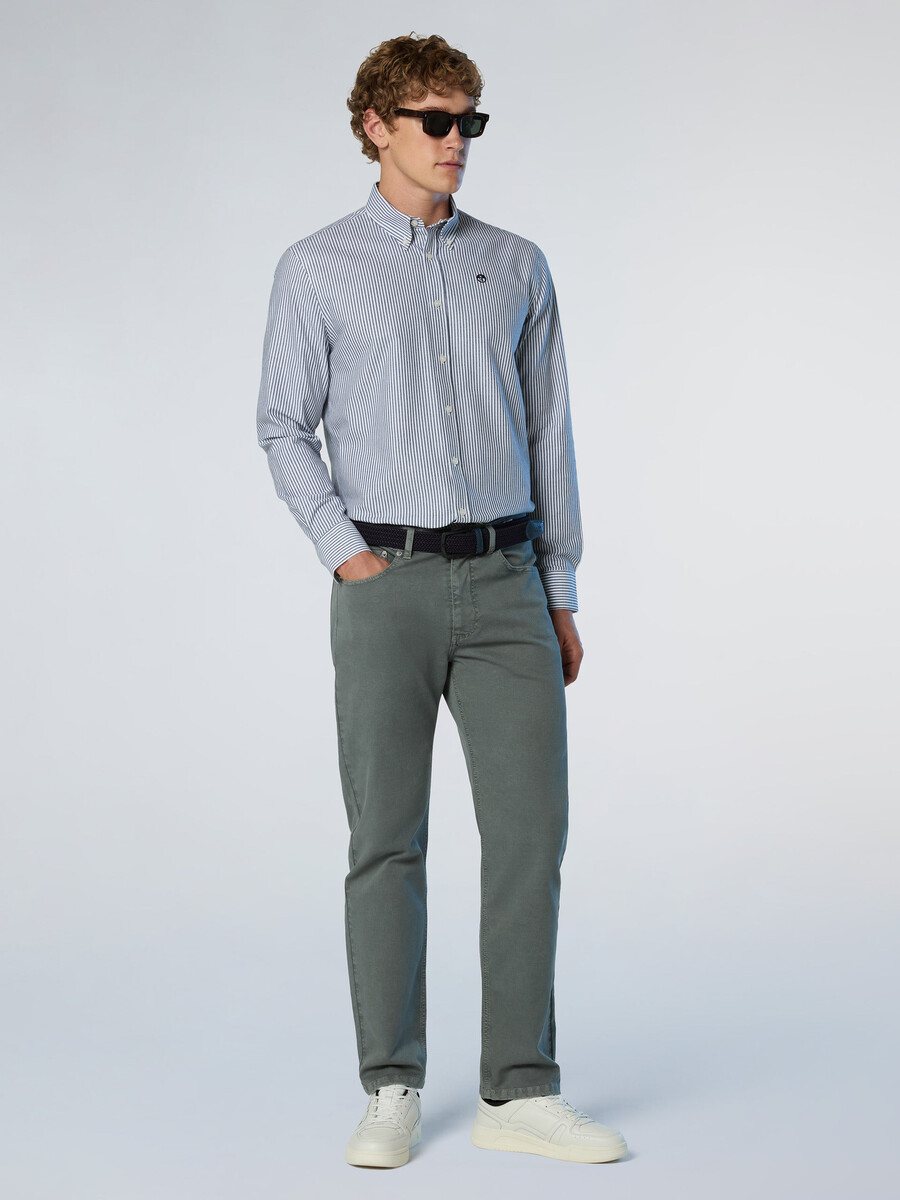 camisa oxford a rayas