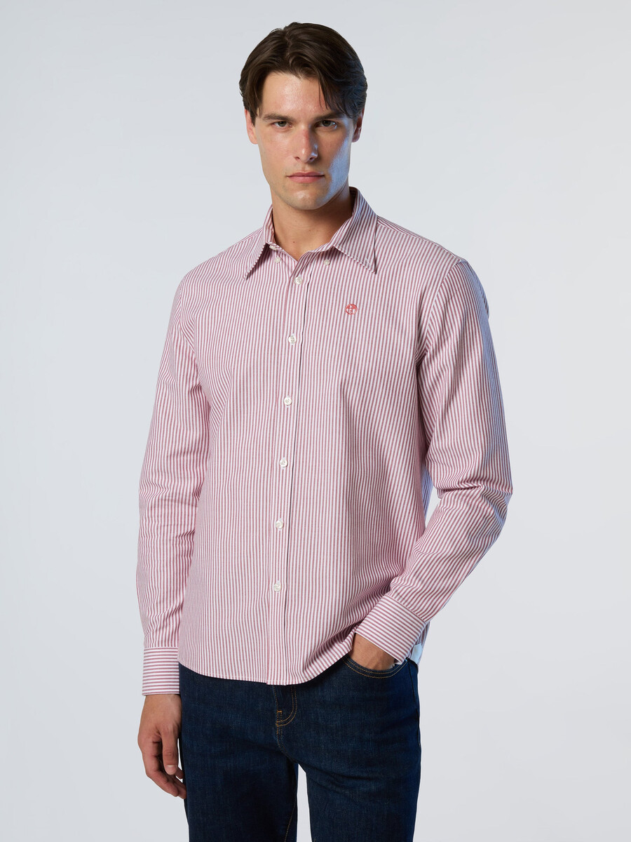 camisa oxford a rayas