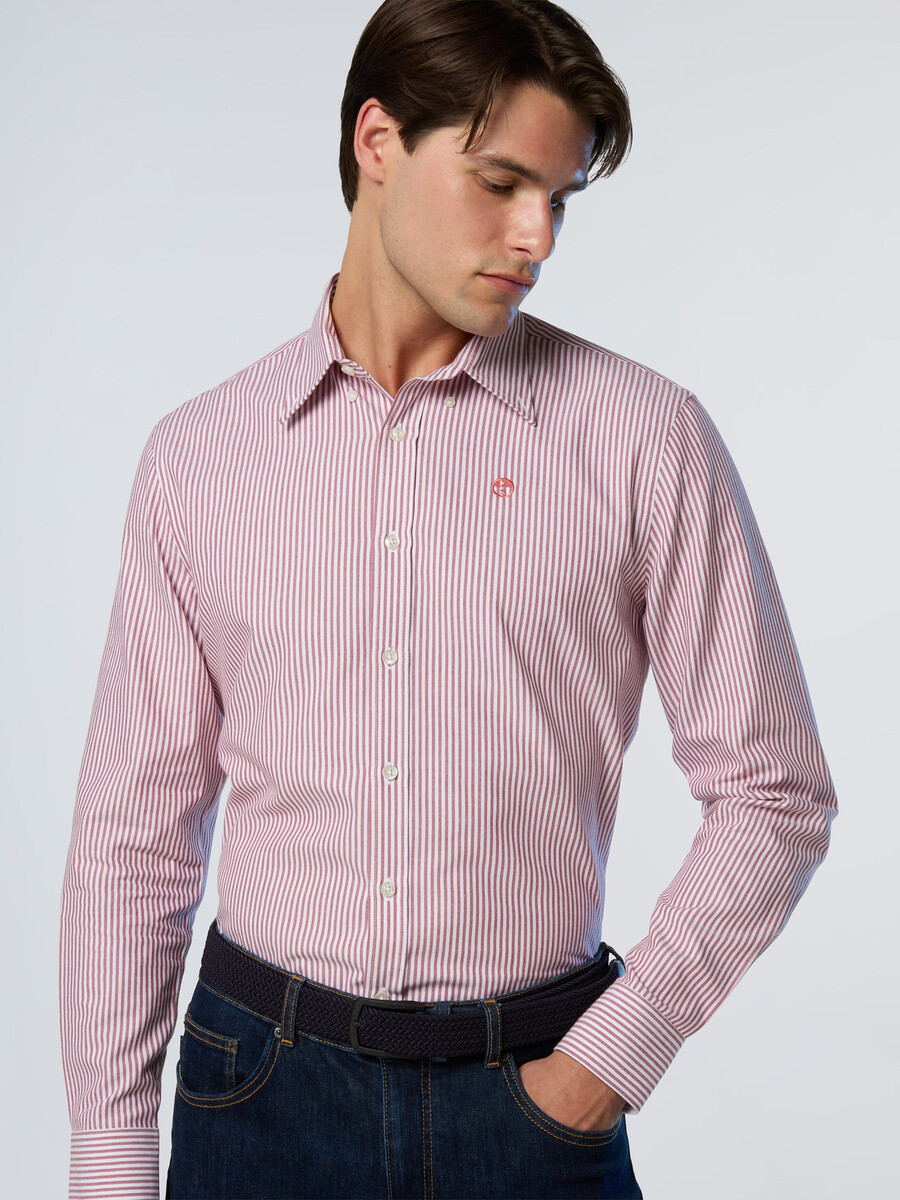camisa oxford a rayas
