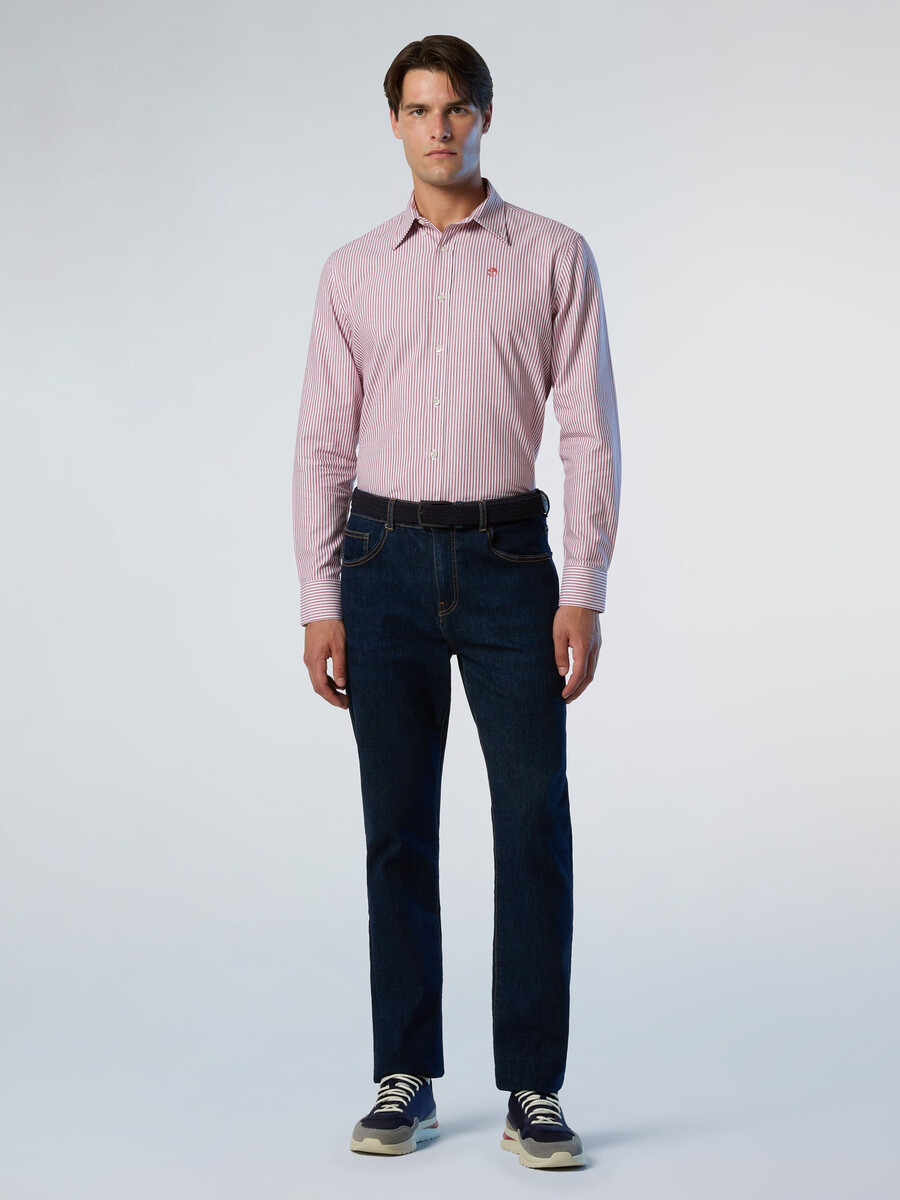camisa oxford a rayas