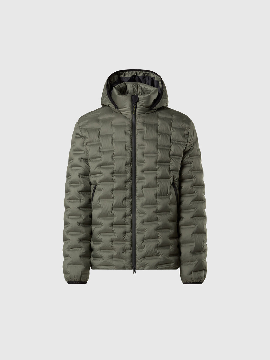 chaqueta acolchada laser