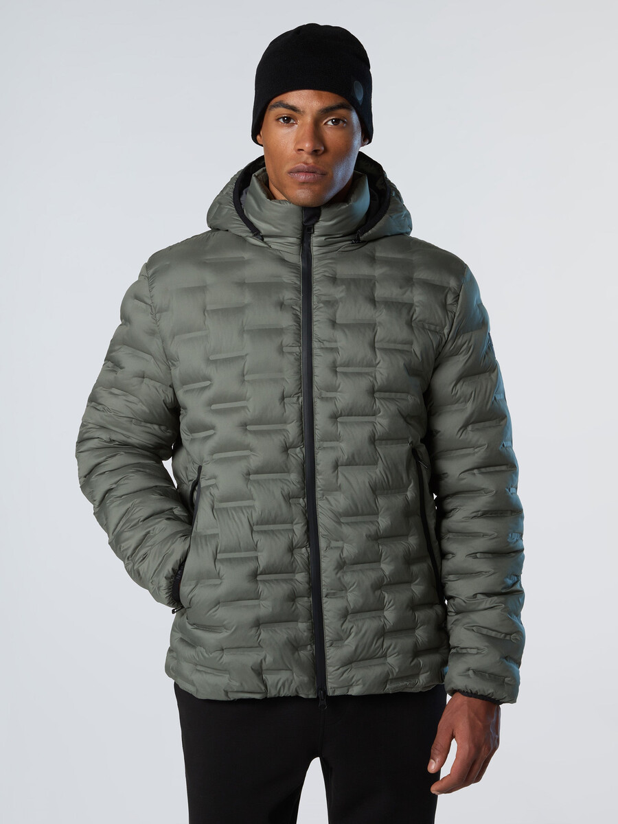 chaqueta acolchada laser