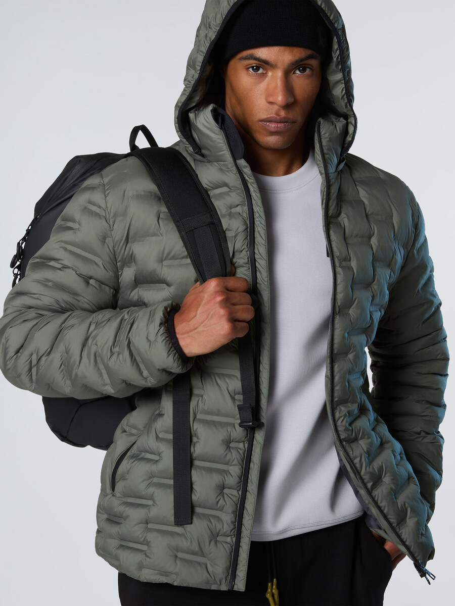 chaqueta acolchada laser