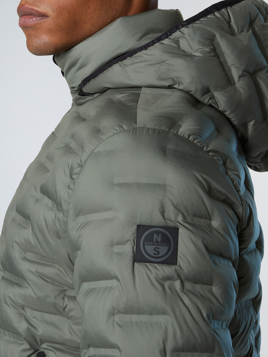 chaqueta acolchada laser