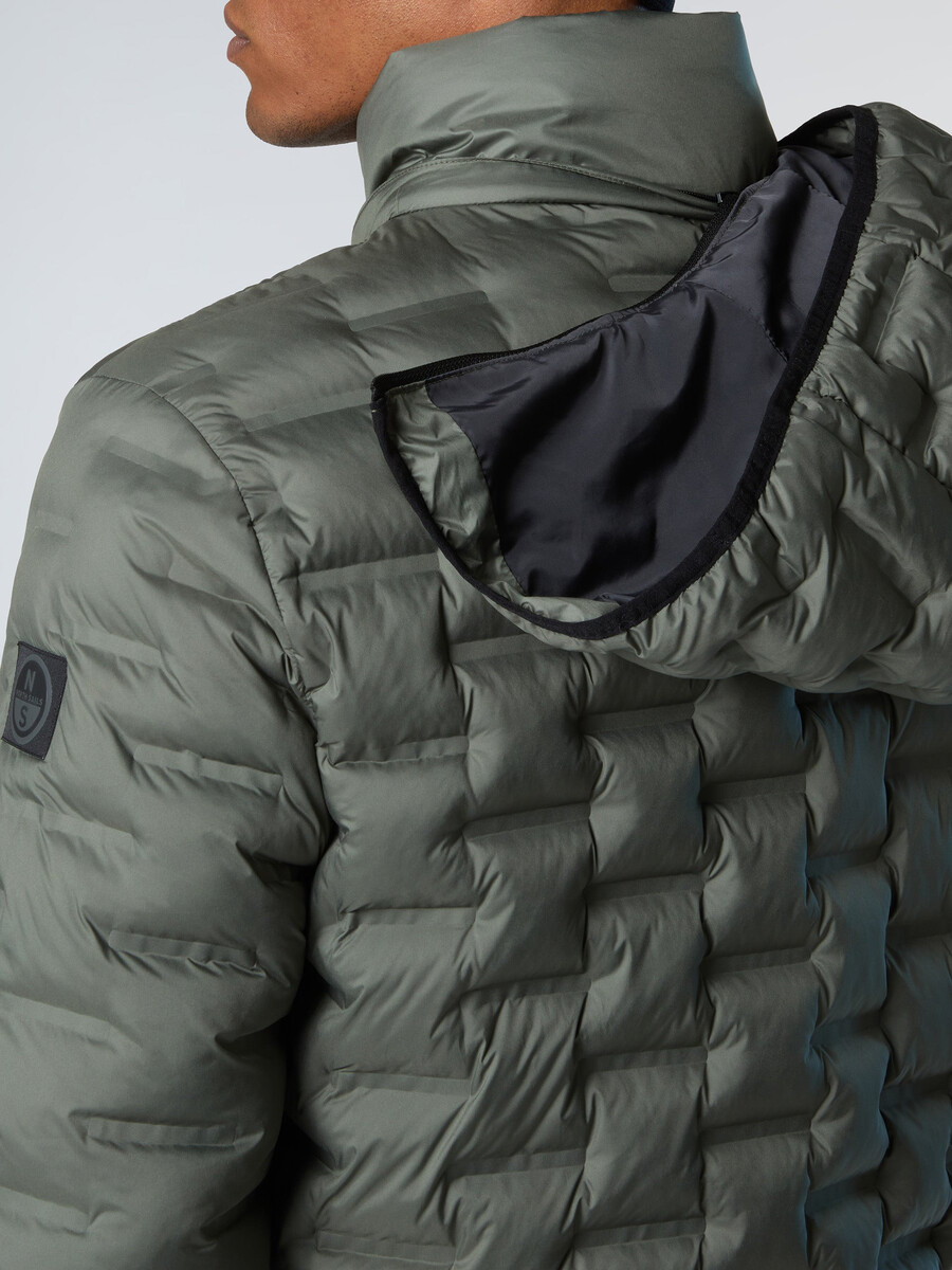chaqueta acolchada laser