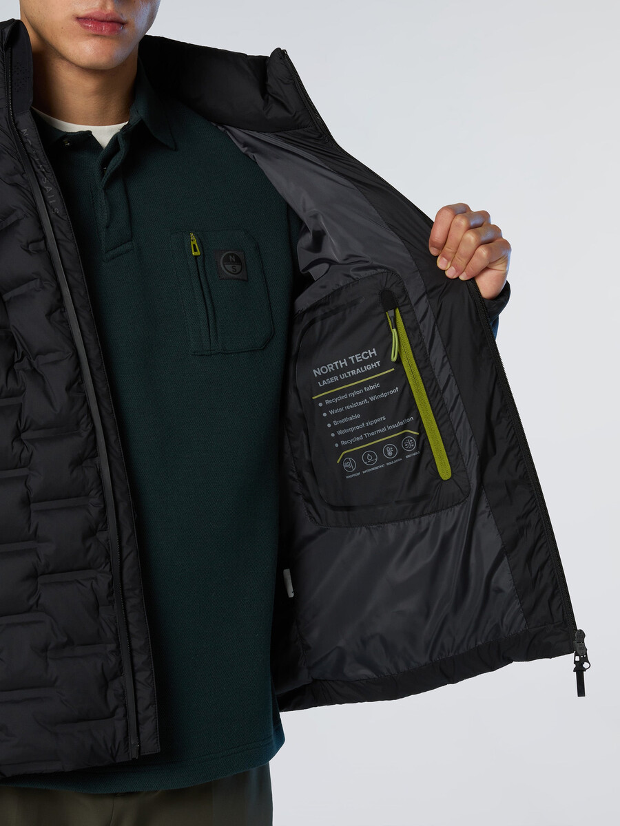 chaqueta acolchada laser