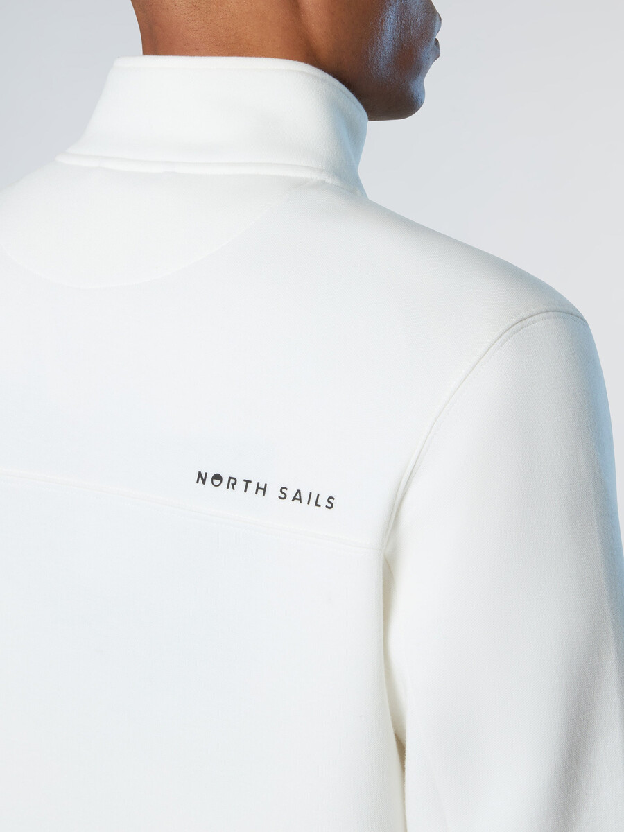 sudadera de piqué de neopreno con media cremallera