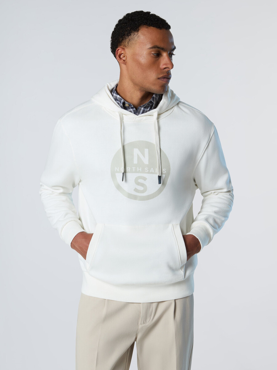 sudadera con capucha y estampado de logotipo maxi