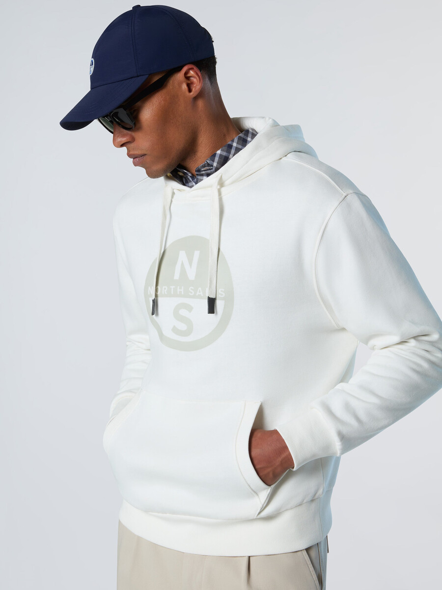 sudadera con capucha y estampado de logotipo maxi