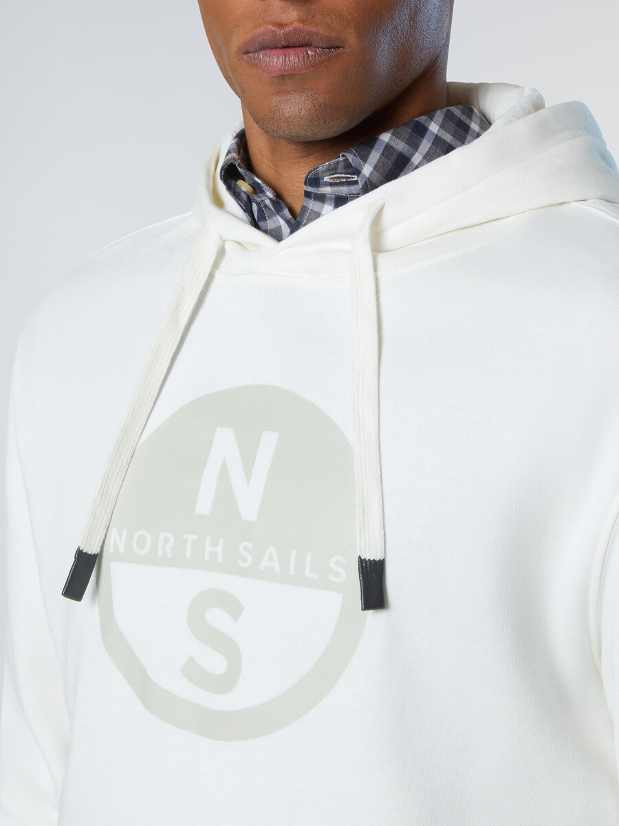 sudadera con capucha y estampado de logotipo maxi