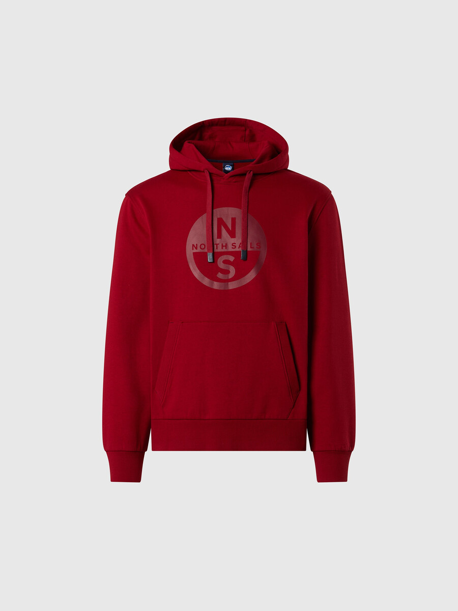 sudadera con capucha y estampado de logotipo maxi