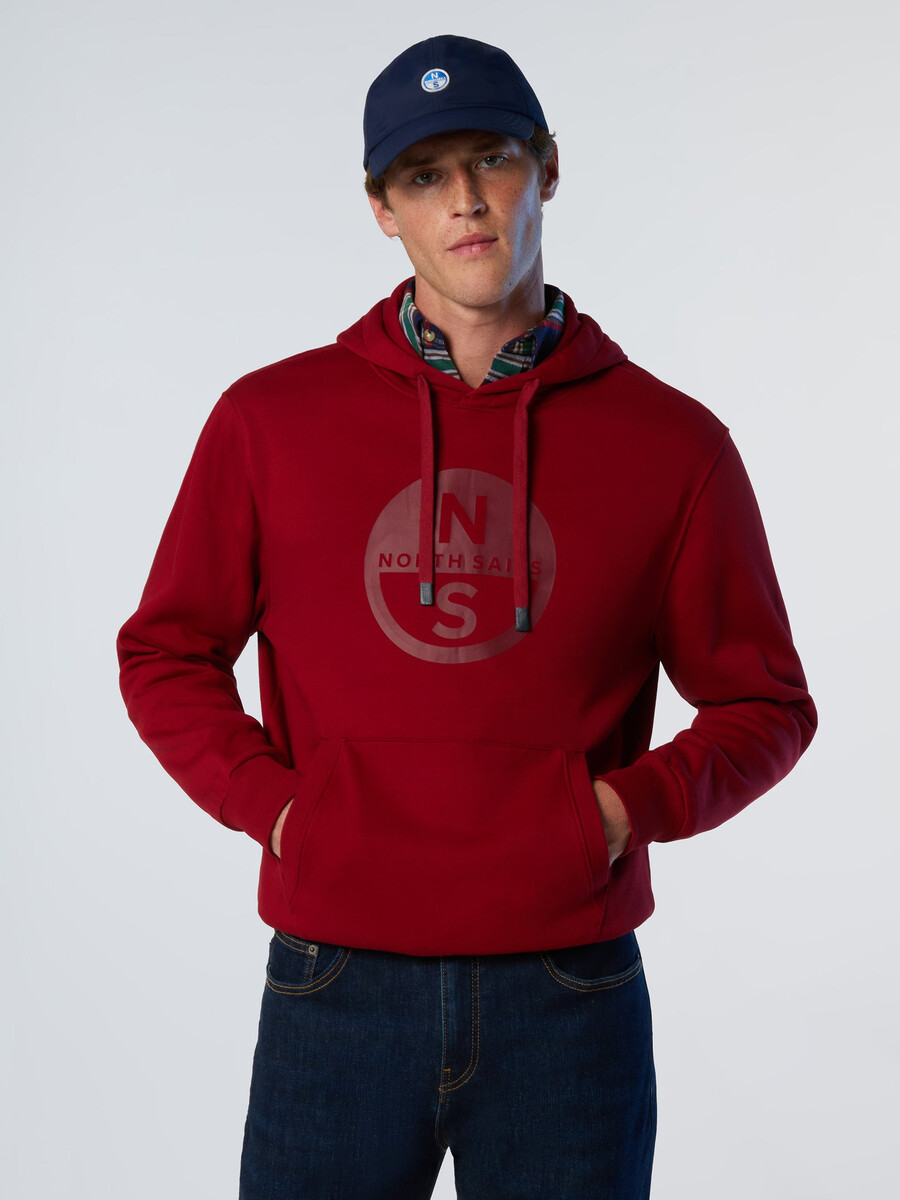 sudadera con capucha y estampado de logotipo maxi